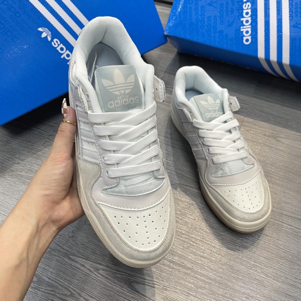 Giày Sneaker Das Forum 84 Trắng Phối Xám Nỉ