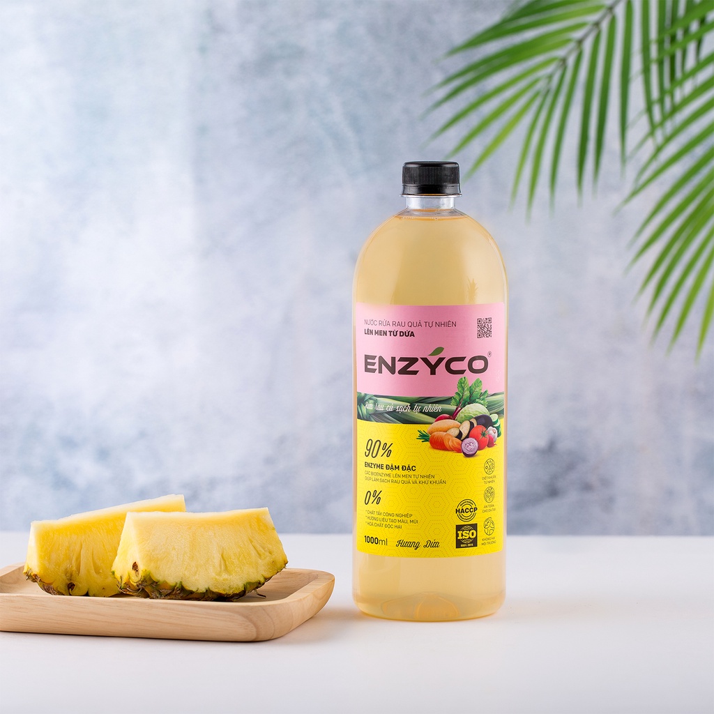 Combo Gia Đình Nhỏ - Bộ 5 Sản Phẩm Tẩy Rửa Sinh Học Enzyco Lên Men Từ Dứa Và Bồ Hòn Biological cleaning