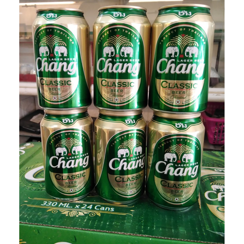 Bia Chang Thái Lan lon 330ml thùng 24 lon Date 12/2019