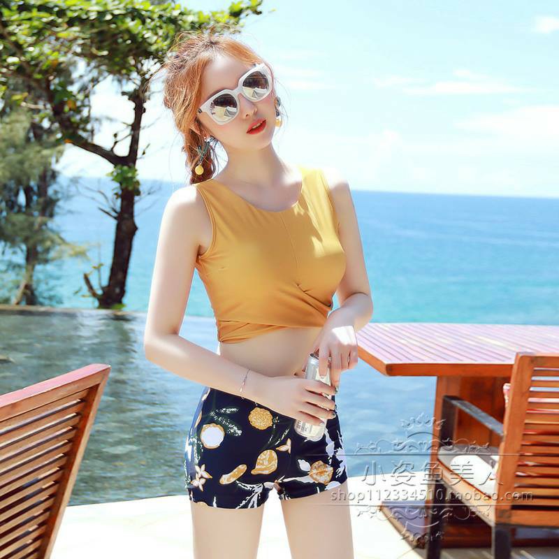 Bộ bơi bikini 3 mảnh áo+váy+quần đùi | BigBuy360 - bigbuy360.vn