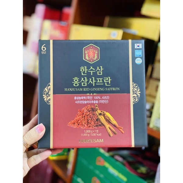 [SALE THANG 6] CAO HỒNG SÂM SAFRON HÀN QUỐC