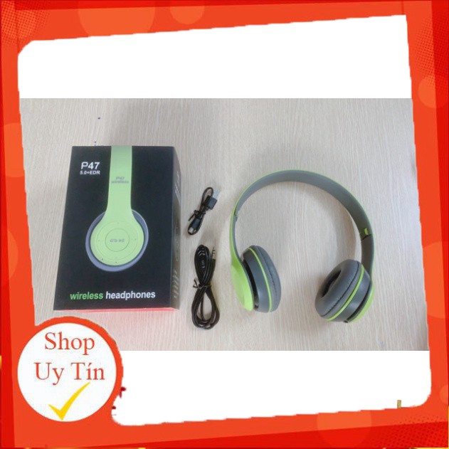 [Khuyến Mại] Tai Nghe Bluetooth Chụp Tai Không Dây P47 Nhỏ Gọn Tiện Lợi | BigBuy360 - bigbuy360.vn
