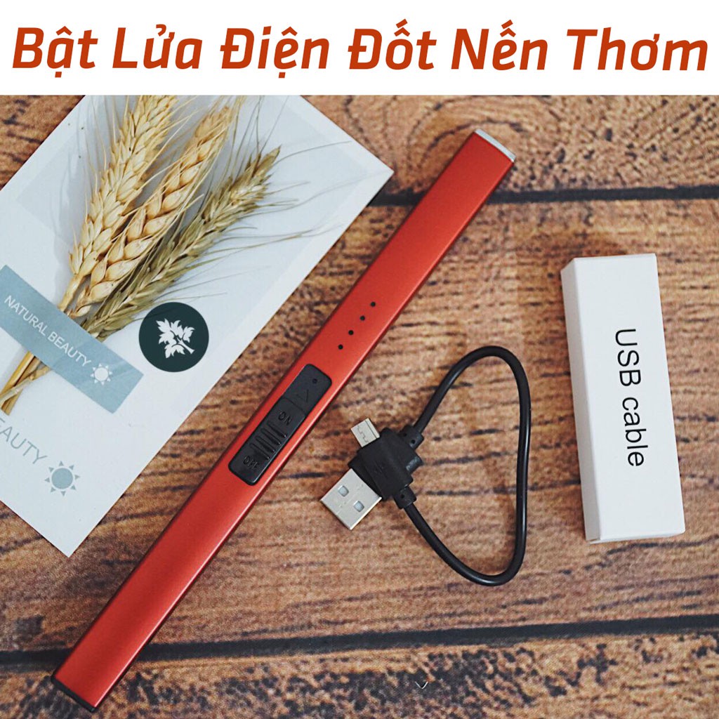 Dụng Cụ Đốt Nến Thơm Sạc Điện Qua USB - Bật Mồi Lửa Chuyên Dụng Cho Nến - LD02