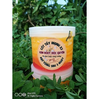 {tặng muỗn} hũ 500gr kem cốt tẩy mạnh x3 siêu trắng body