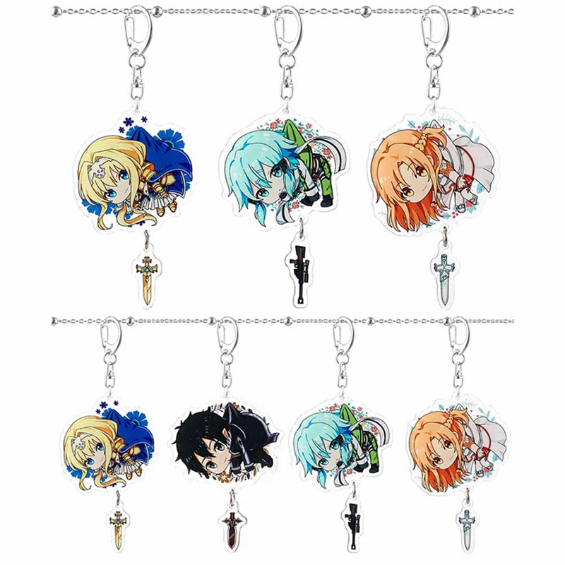 Móc Khóa Hình Nhân Vật Hoạt Hình Sword Art Online