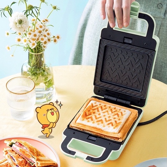 Máy Nướng Bánh Mì Bear - Kẹp Nướng Bánh Sandwich Làm Bánh Waffle, Rán Trứng Xúc Xích