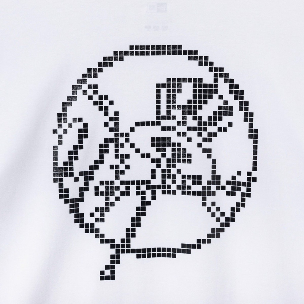 Áo thun New Era logo NY pixel màu Trắng