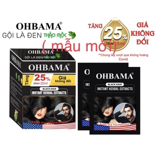 Gội là đen obama gói nhuộm dành cho tóc bạc