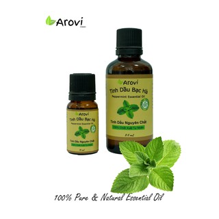 Tinh Dầu Bạc Hà Arovi Nguyên Chất 10mL - 100% Thiên Nhiên - Cam kết chất lượng