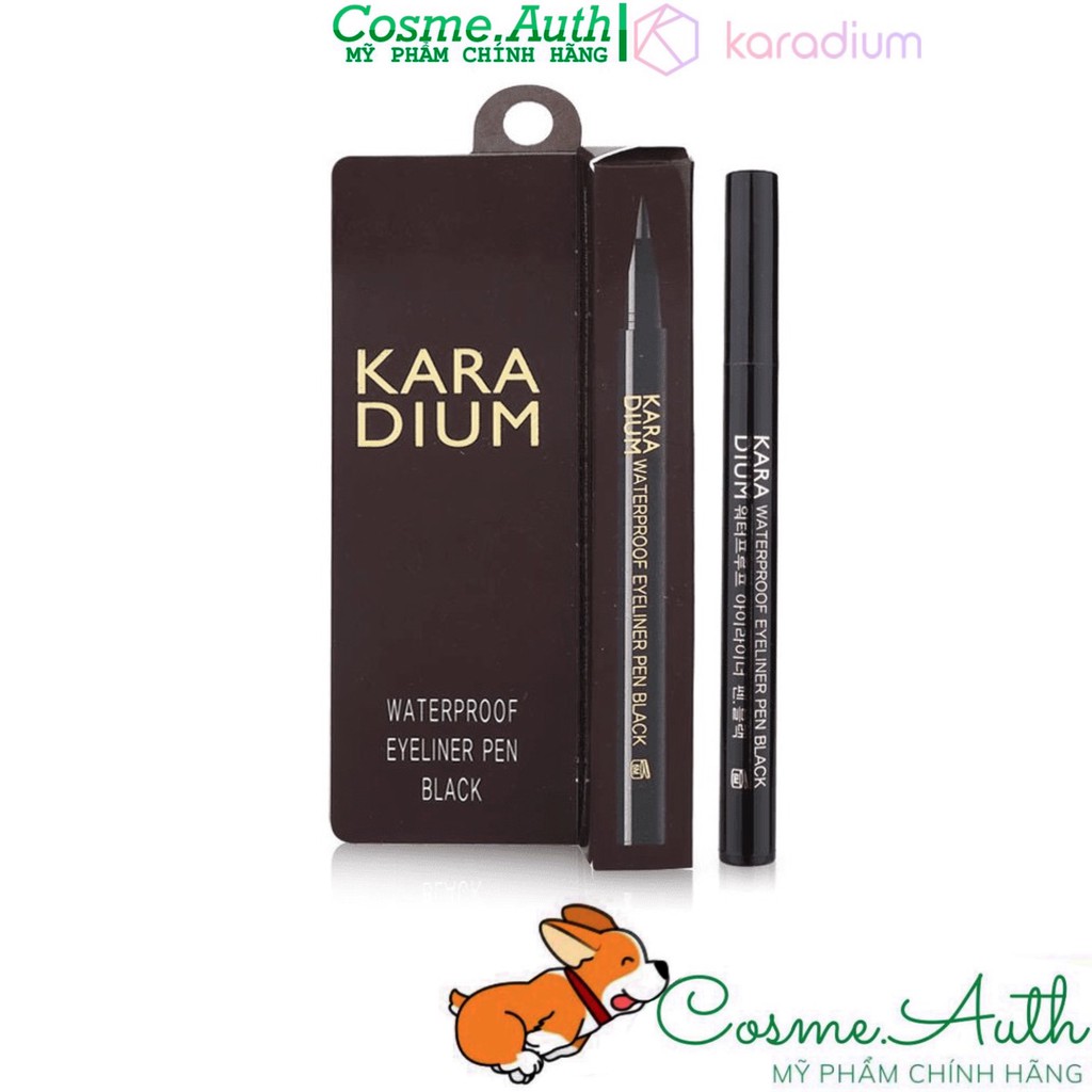 Bút Kẻ Viền Mắt Karadium Waterproof Brush Liner / Eyeliner Pen Black 0.55g | BigBuy360 - bigbuy360.vn