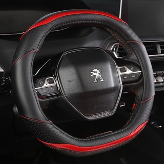 Tấm da pu + sợi carbon bọc vô lăng xe hơi peugeot 3008 4008 5008