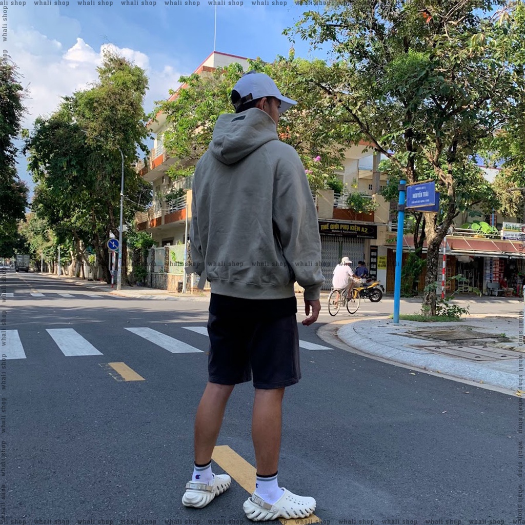 Hoodie FOG Essentials Logo Nhung Smoke Fall 2022