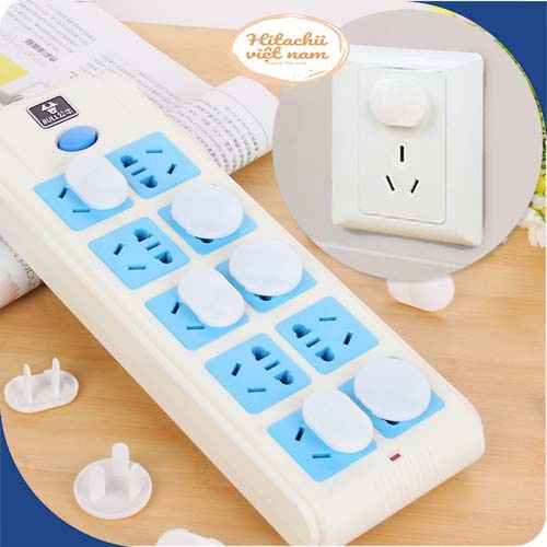 Bịt ổ điện cao cấp giữ an toàn cho bé, Nút Bịt Ổ Điện Chống Giật An Toàn Cho Gia Đình