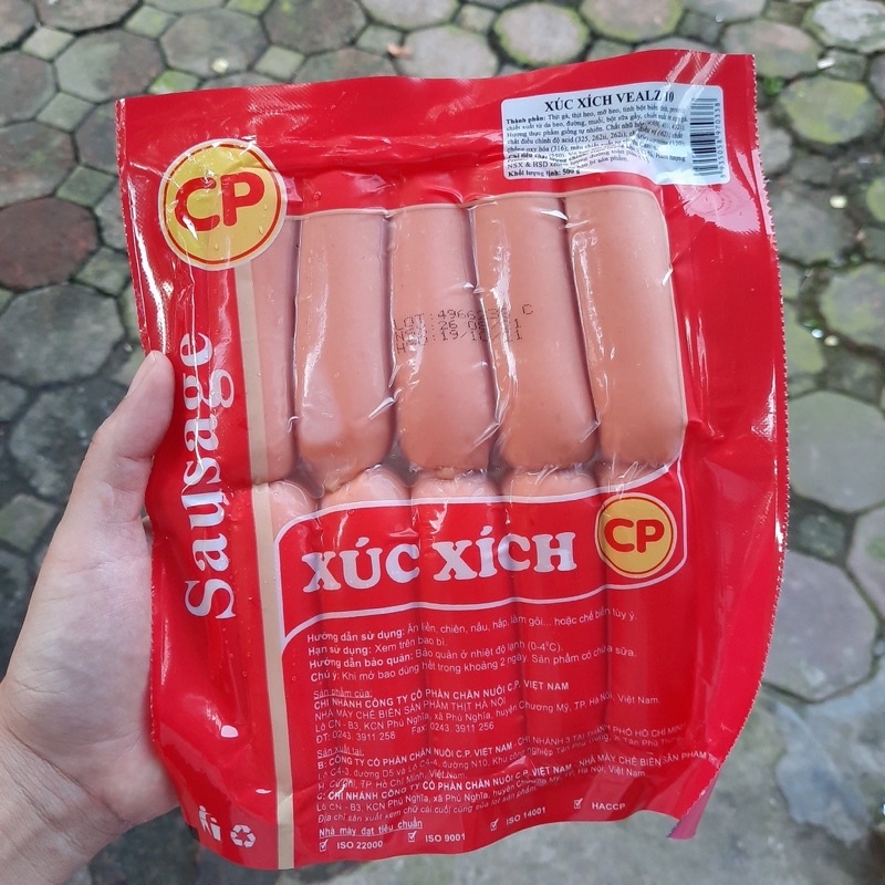 xúc xích Cp vealz ❤️ GIÁ SỈ❤️ngon nhất trong các loại xúc xích 500gr 10 cái