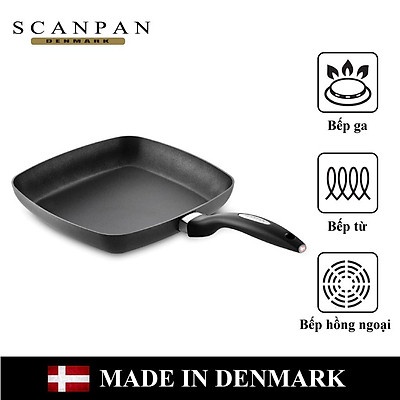 Chảo chống dính Scanpan IQ 27cm 64272704 đáy từ, sản xuất tại Đan Mạch, bảo hành 3 năm chính hãng