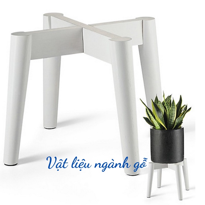 Đôn Để Chậu Hoa Cây Cảnh/Kệ Giá Gỗ Đỡ Chậu Hoa Trang Trí Góc Nhà Kích Thước Cao 19.5cm x Rộng 25cm