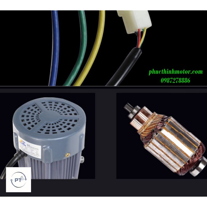 Động cơ gắn cầu visai 48v1000w chế oto điện, xa ba bánh, bốn bánh chính hãng