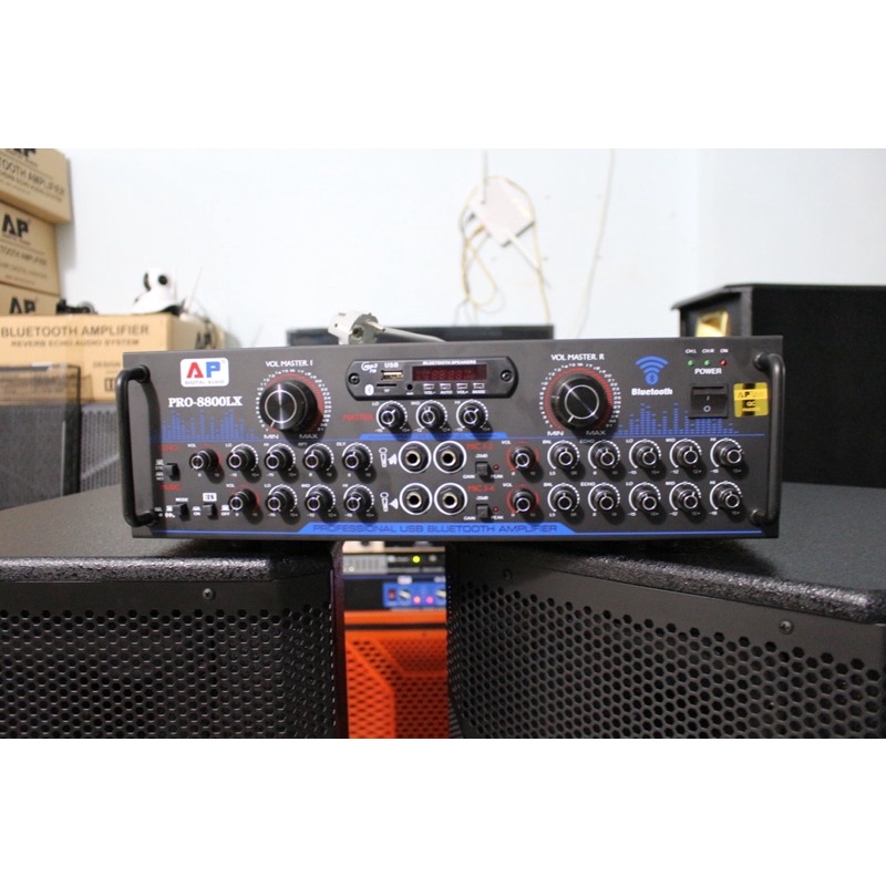 AMPLY KARAOKE BLUETOOTH 5.0 HIỆU AP AUDIO DIGITAL MODEL  PRO-7800LX VÀ 8800LX. THIẾT KẾ HIỆN ĐẠI 2022