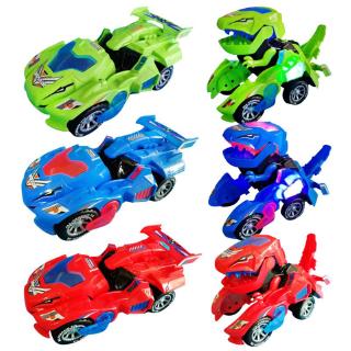 ♥WARM♥ Transforming Dinosaur LED Car Dinosaur Transform Toy Automatic Dino Dinosaur Toy Kid