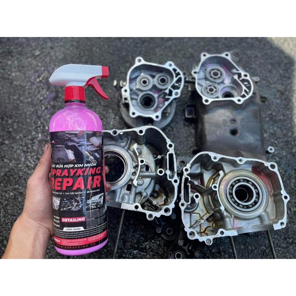 Nước tẩy rửa hợp kim nhôm SPRAYKING REPAIR 1L - chuyên tẩy rửa lốc máy, mâm vành xe, NSD,...