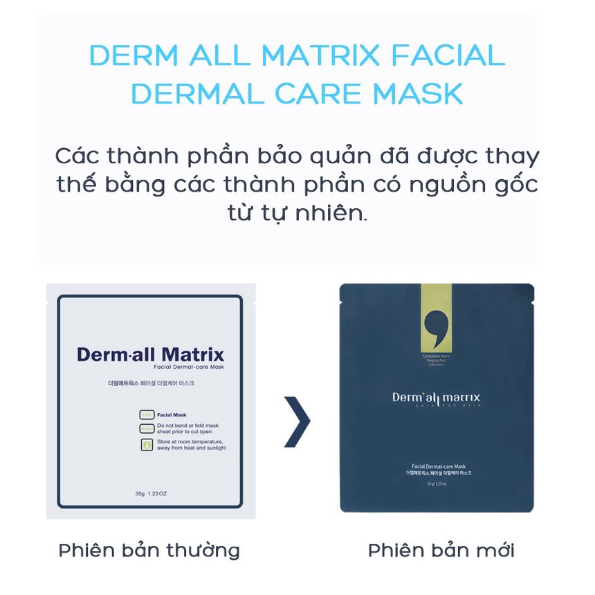 Derm-All Matrix / Mặt nạ Derm-All Matrix hàn quốc giúp căng da tức thì, trắng da