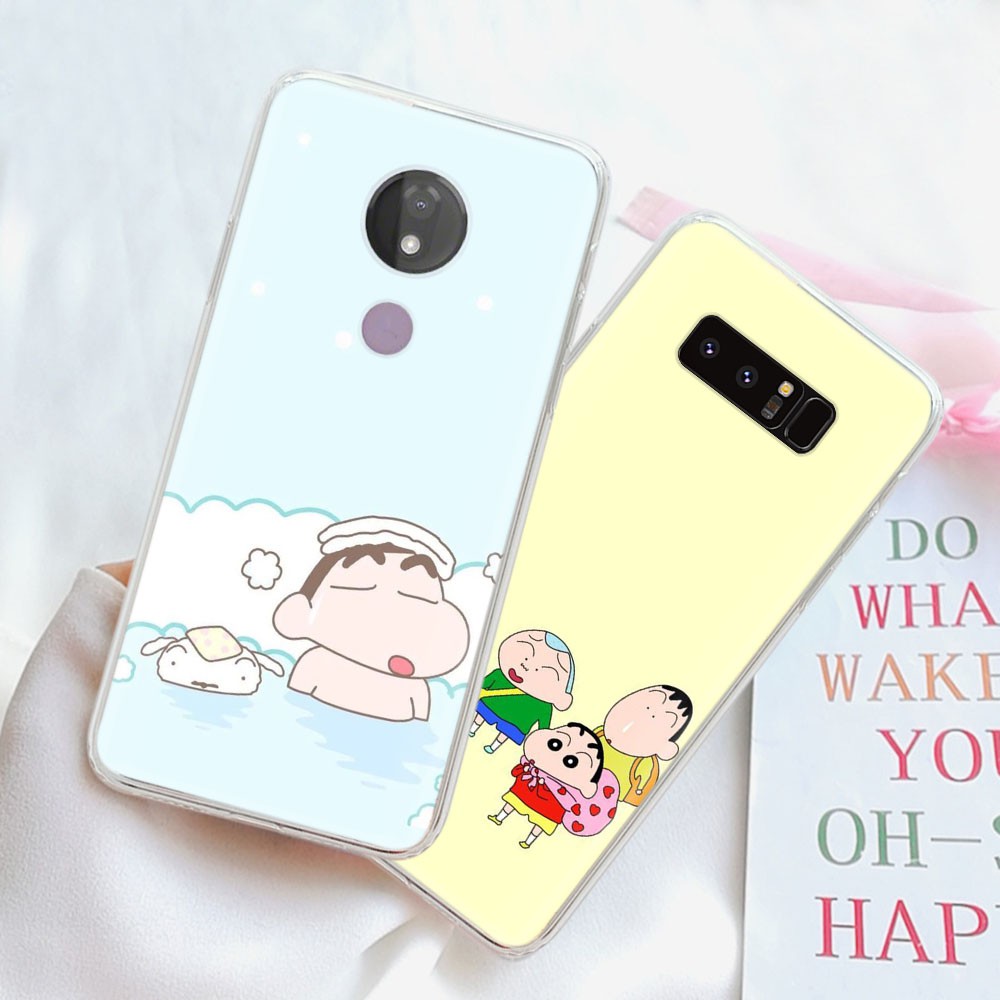 SHINCHAN Ốp Lưng Trong Suốt Hình Shin Bút Chì Dễ Thương Cho Iphone 8 7 6 6s 5 5s Se 5c 4s 4