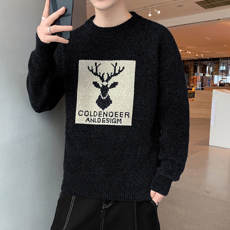 Áo len nam cổ tròn ulzzang hàng cao cấp chất len dày dặn hàng độc lạ hottrend