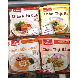 Set 2 Gói Cháo Thịt Vifon Có Gói Thịt Thật 70g