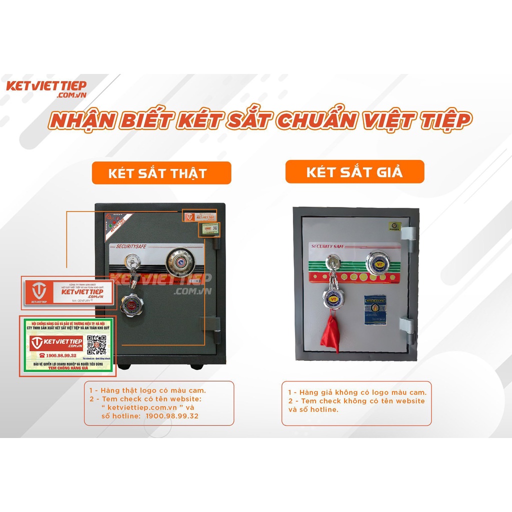 Két Sắt CENTURY Việt Tiệp Khóa Cơ Mini 2 Ngăn K88BLN-KC Chính Hãng