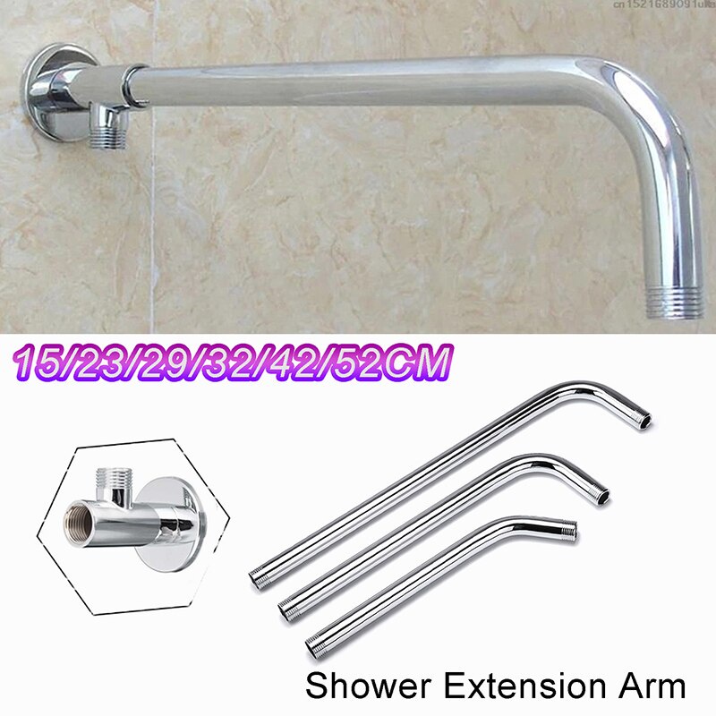 Thanh Nối Dài Vòi Hoa Sen Gắn Tường Bằng Thép Không Gỉ 15/23/29/32/42/52cm Chất Lượng Cao Cho Nhà Tắm