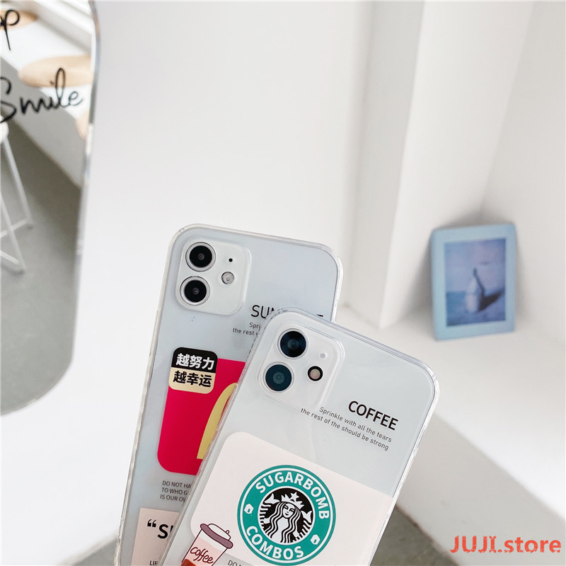 Ốp Lưng Tpu Trong Suốt Chống Rơi Vỡ In Chữ Trung Quốc Cho Iphone 12 12pro 12mini 12promax 11 Pro Max Xr Xs Max 8 7 Plus