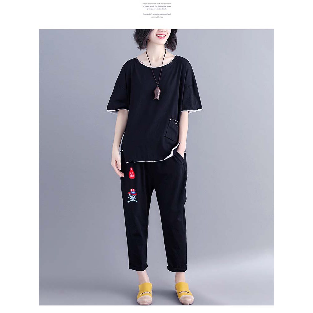 quần dài sticker UNISEX bigsize 70-100kg