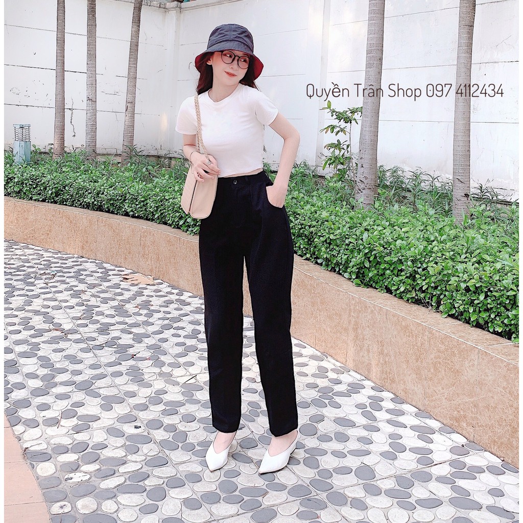Quần Tây Dáng Dài Lưng Siêu Cao Đi Học Công Sở Dáng Baggy Khóa Trước_05 | BigBuy360 - bigbuy360.vn