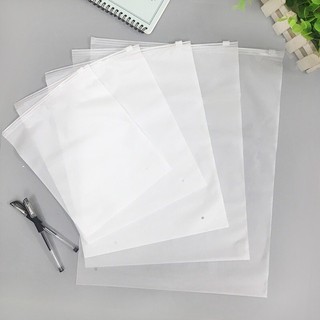 COMBO 10 Túi ZIP Lụa Mờ Có Khoá Kéo Đựng Đồ Tiện Dụng