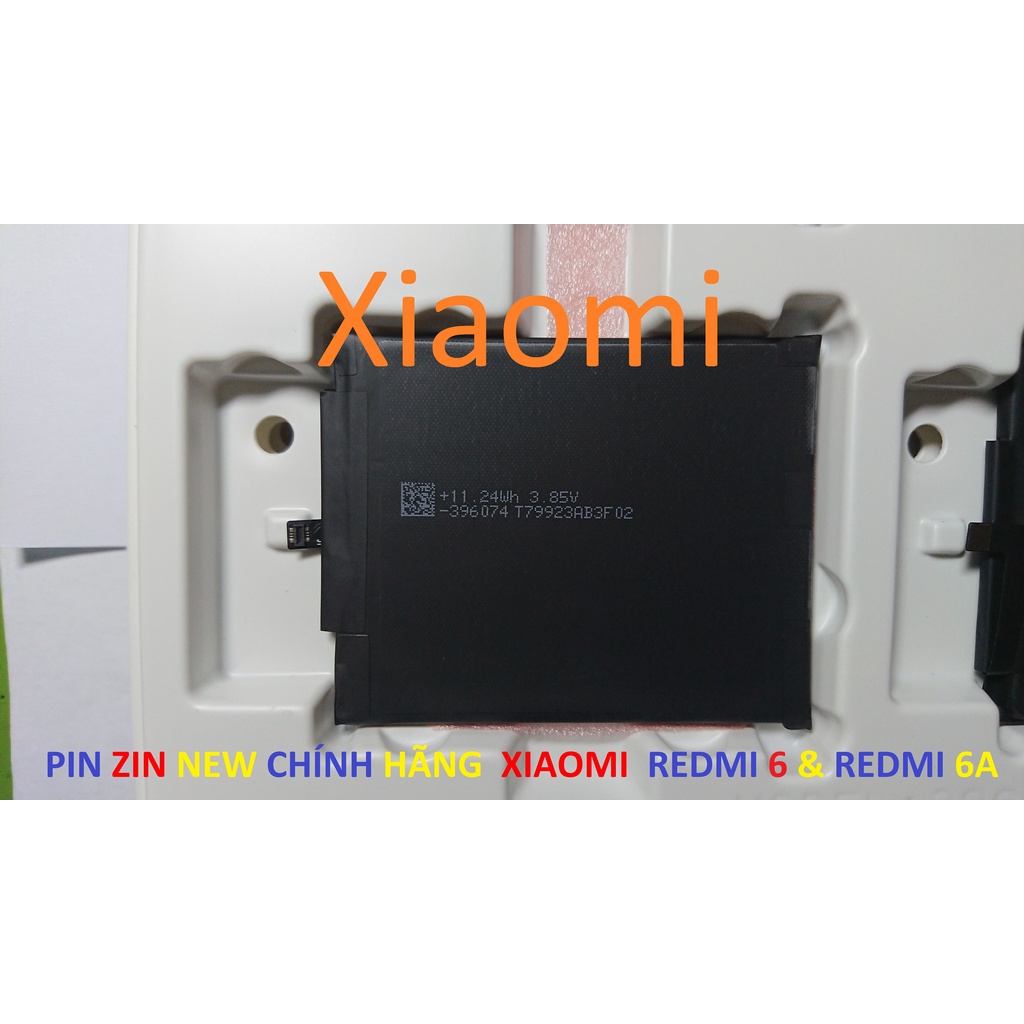 PIN ZIN NEW CHÍNH HÃNG XIAOMI REDMI 6 & REDMI 6A-BN37
