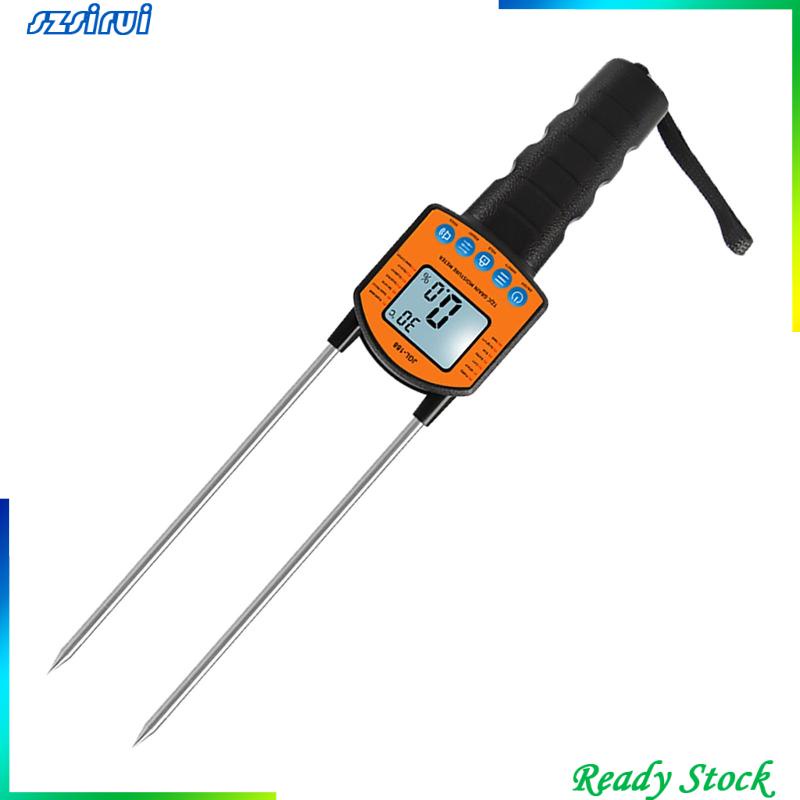 Máy Đo Độ Ẩm / Nhiệt Độ Hạt Bắp 2 Pin Có Màn Hình LED Hiển Thị