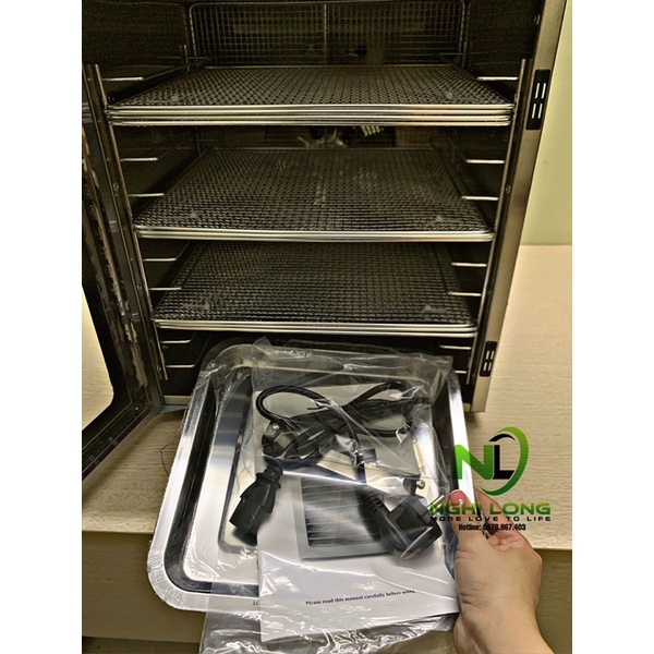 Máy sấy thực phẩm 10 khay hàng chính hãng, Bảo hành 12 tháng