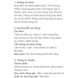 8G DẺMACOL B BÔI NGOÀI DA