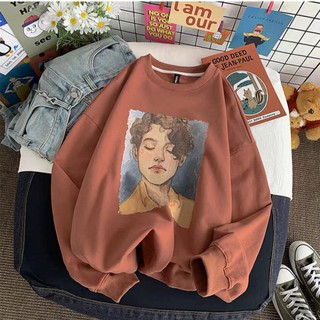 Áo Sweater Unisex Tóc Xoăn Lãng Tử