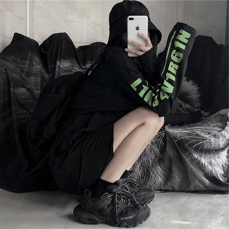 SUXI Áo Thun Tay Dài Dáng Rộng Thời Trang Mùa Thu Cho Nữ