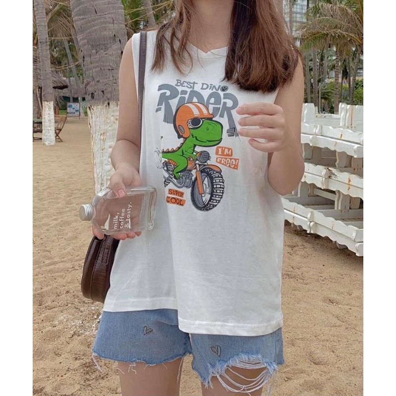 áo tanktop in hình (có áo lót bên trong)