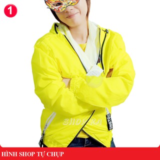 Áo khoác dù thêu logo (RAW) [Hình ảnh thật]