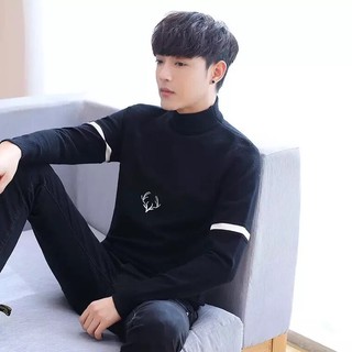 Aó len nam cao cổ ấm đẹp