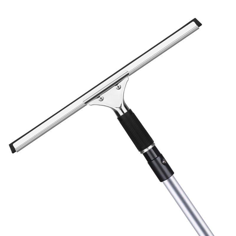 Bộ Lau Kính Cán Nhôm Nối Dài 1.2m +  Gạt inox +1 Bông Thỏ 35cm Hàng Chuyên Dụng Gạt Sạch Trong Kính Độ Bền Cao