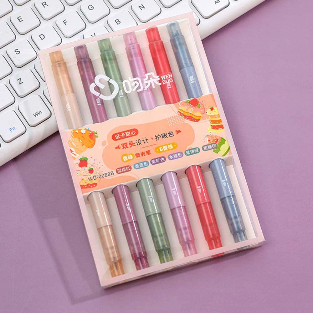 Bút Đánh Dấu Đầu Mềm Nhiều Màu Sắc Dùng Trang Trí Sổ Tay / Trường Học