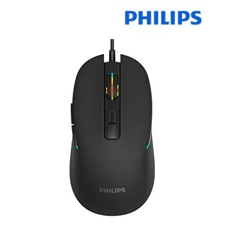 Mouse Philips SPK 9414 đen (usb) (g414), Chuột máy tính có dây usb Philips 9414 (G414) đen