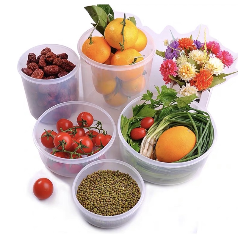 hộp đựng tủ lạnh,bảo quản thức ăn 4 khoá có doăng kín trống tràn nhập khẩu