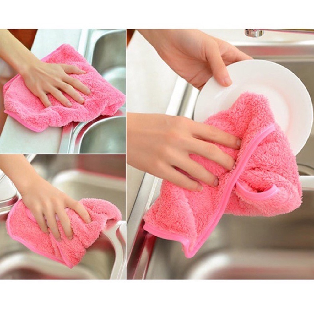 Khăn lau tay, lau bát nhà bếp siêu thấm nước, có móc treo 22x36cm LATUBO NPP g20shop