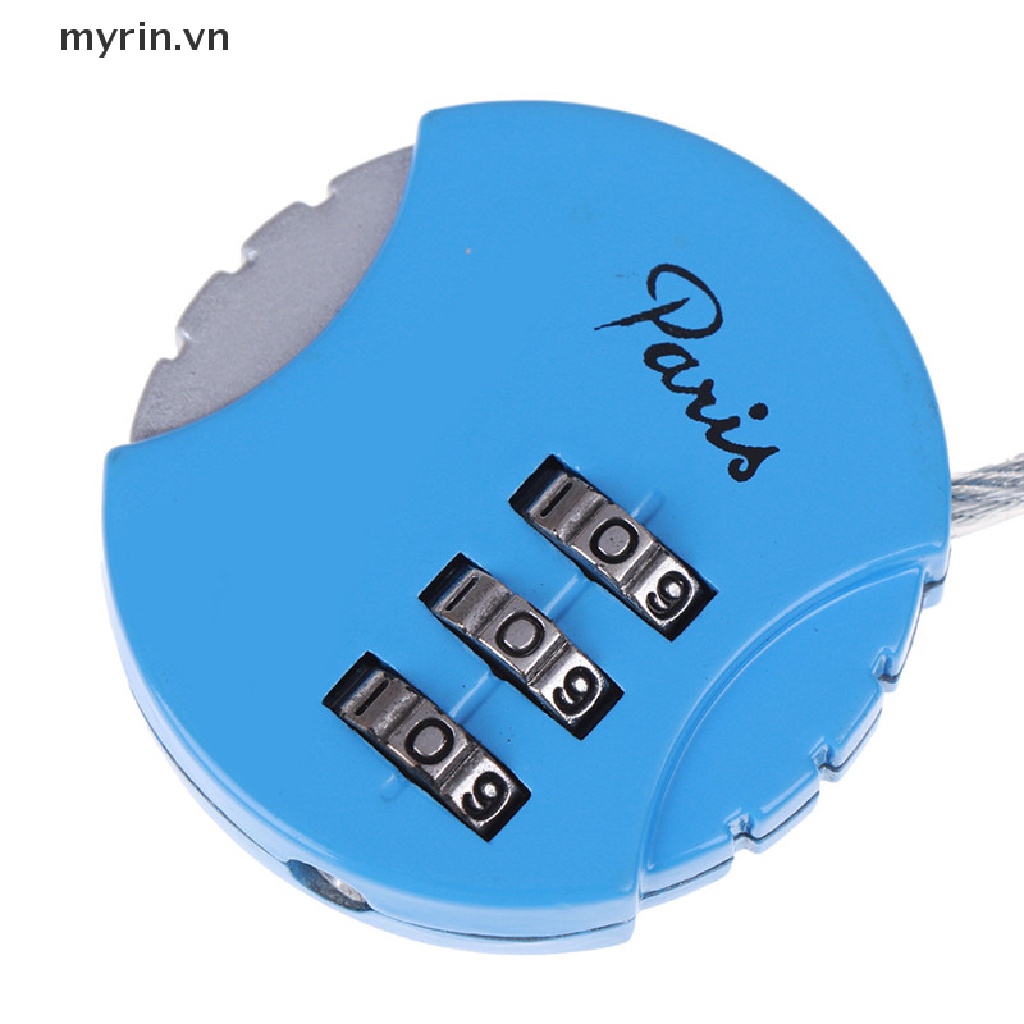 1 Ổ Khóa Hành Lý Du Lịch 3 Chữ Số 3.7 * 9cm