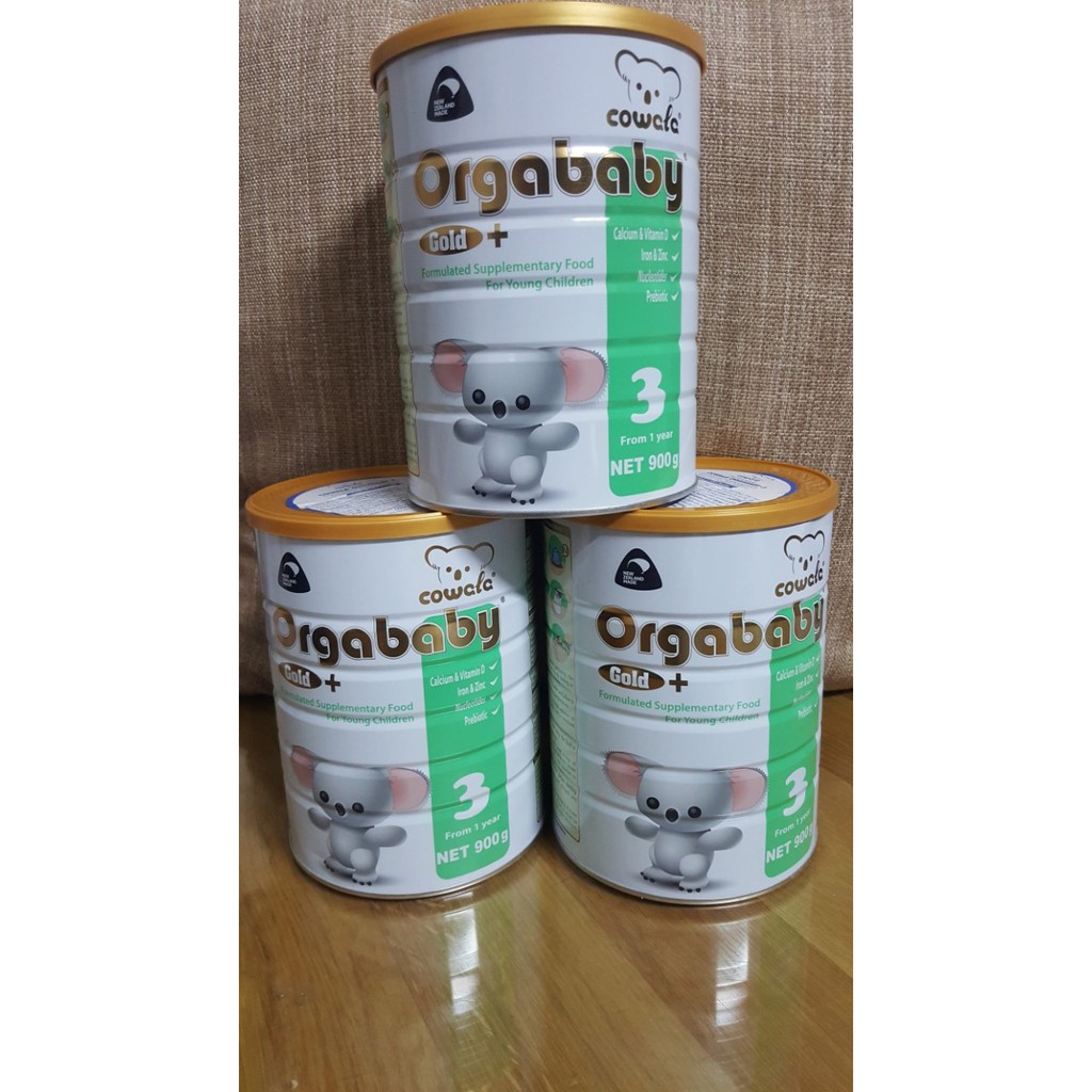 1 thùng sữa Orgababy Gold 3 - hộp 900g(mua 1 thùng 6 hộp có quà tặng)